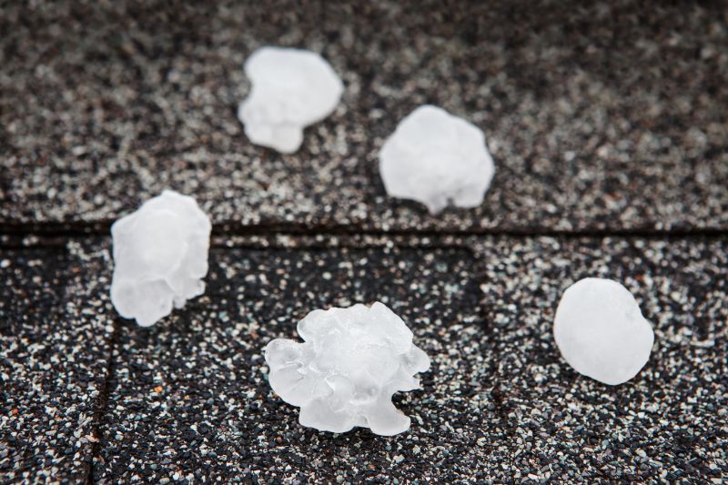 hail on roof 
