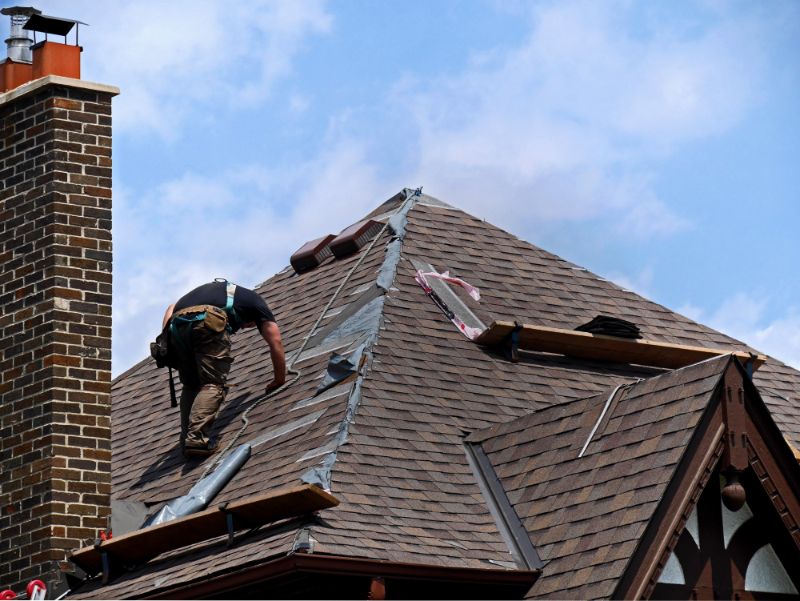 roof with damage